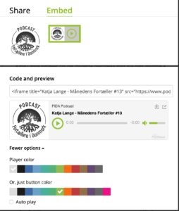 Vis din egen podcast på din egen hjemmeside 2