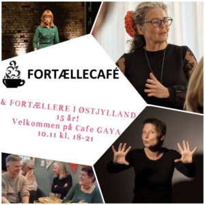 10.11 Aarhus - Fortællecaféen og FIØ 15 år, Fællesspisning g festivitas på GAYA 18