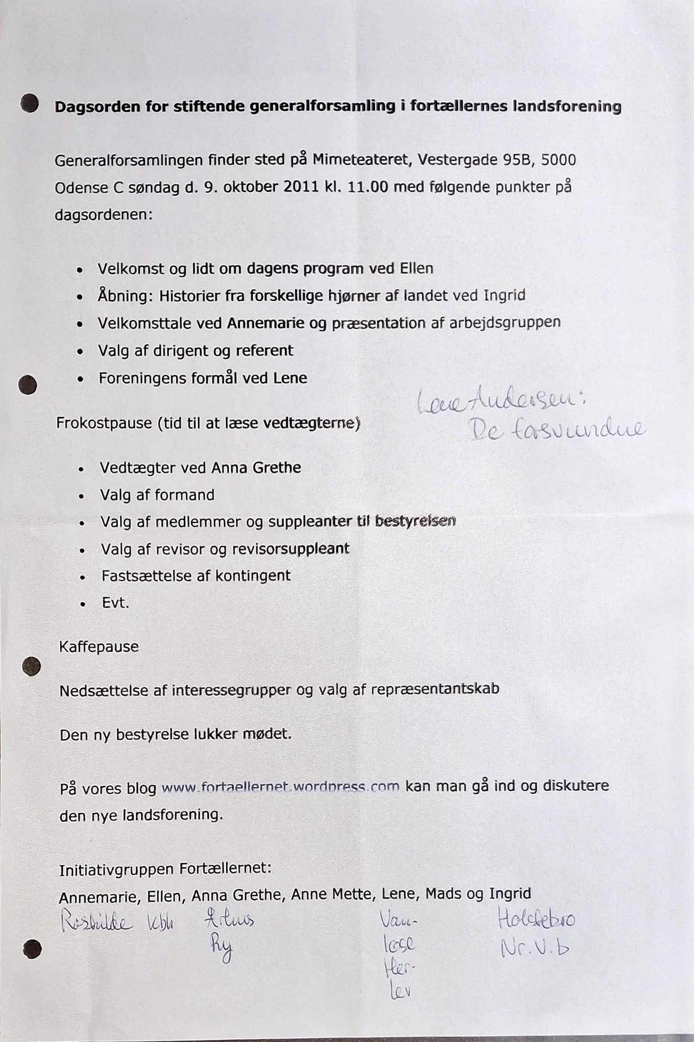 Stiftelsesreferat Hvad et jubilæum ikke kan få gravet frem 1